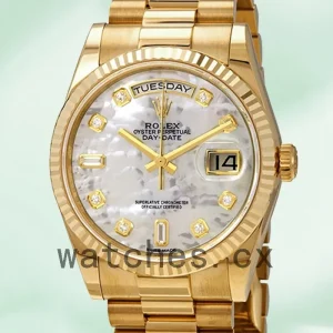 Rolex Day-Date 36mm 118238MDP Men's Jubilee Bracelet White Mother-Of-Pearl Dial