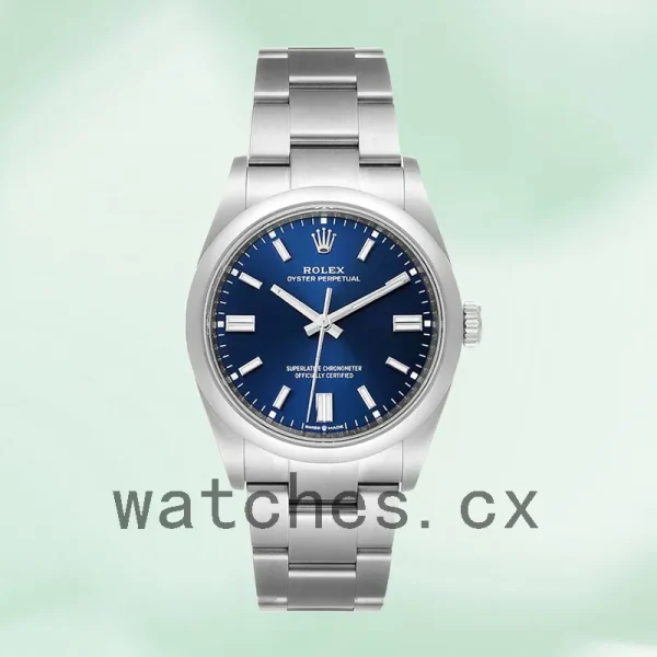 Rolex Oyster Perpetual 41mm Unisex m124300-0003 Blue Dial - Image 2