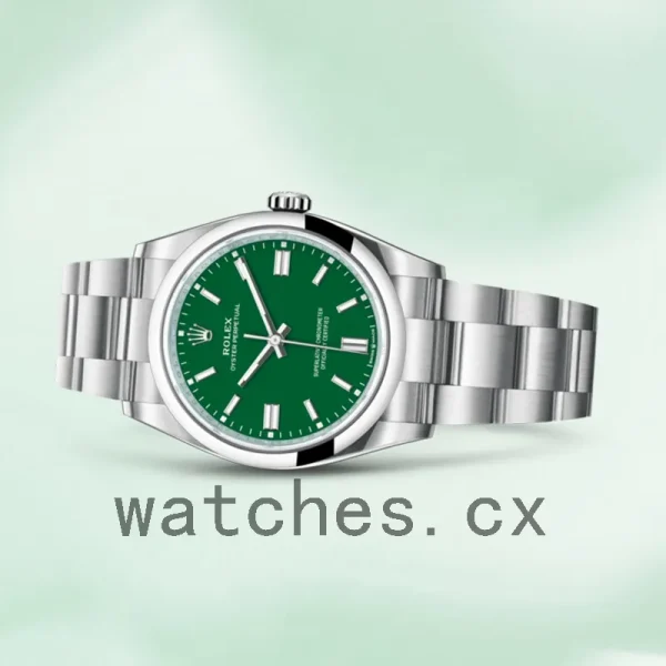 Rolex Oyster Perpetual m124300-0005 Unisex 41mm Green Dial Oyster Bracelet - Image 3