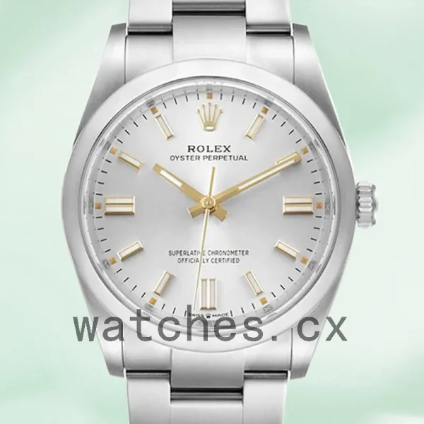 Rolex Oyster Perpetual m124300-0001 41mm Unisex Oyster Bracelet Silver Dial