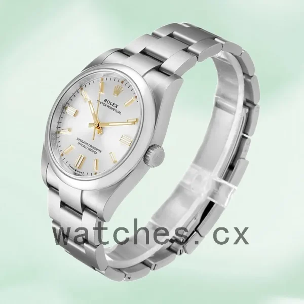 Rolex Oyster Perpetual m124300-0001 41mm Unisex Oyster Bracelet Silver Dial - Image 3