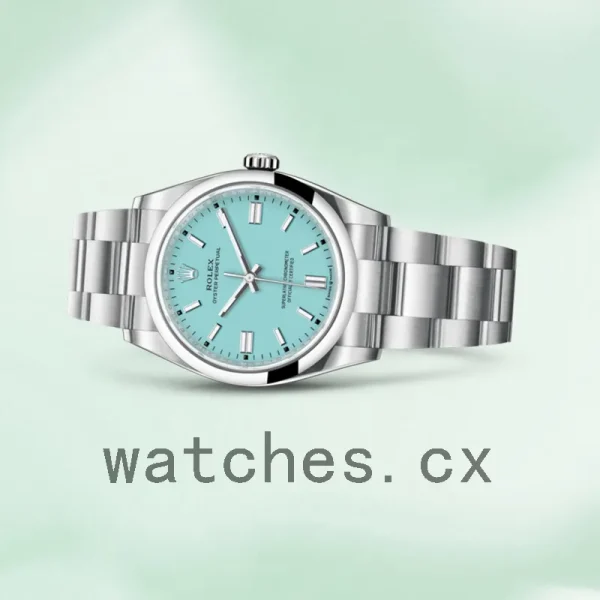 Rolex Oyster Perpetual 36mm Unisex m126000-0006 Turquoise Blue Dial Silver-tone - Image 3