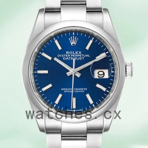 Rolex Datejust 36mm Men's m126200-0006 Automatic Blue Dial