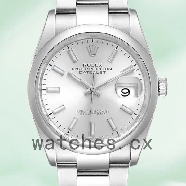 Rolex Datejust 36mm Men's m126200-0002 Silver Floral Dial