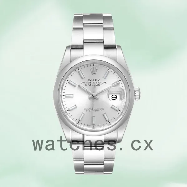 Rolex Datejust 36mm Men's m126200-0002 Silver Floral Dial - Image 2
