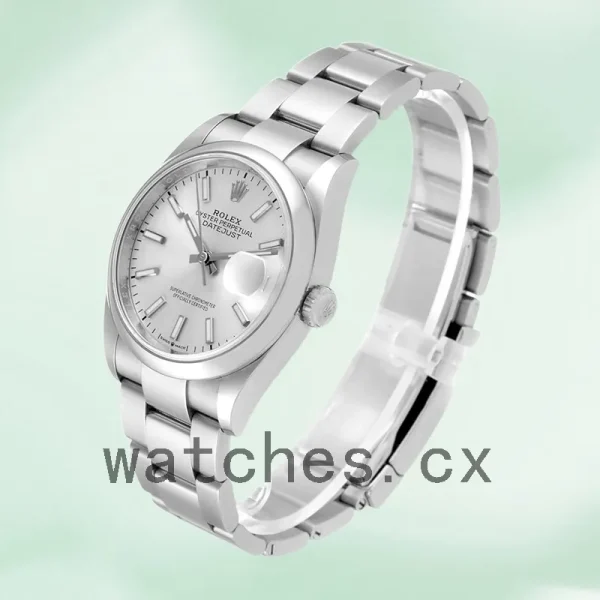 Rolex Datejust 36mm Men's m126200-0002 Silver Floral Dial - Image 3