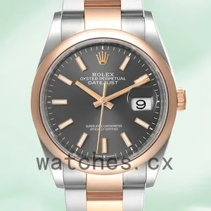 Rolex Datejust m126201-0014 Men's 36mm Grey Dial Automatic