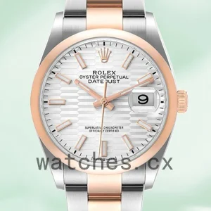 Rolex Datejust 36mm Men's m126201-0034 Silver Fluted Dial Automatic