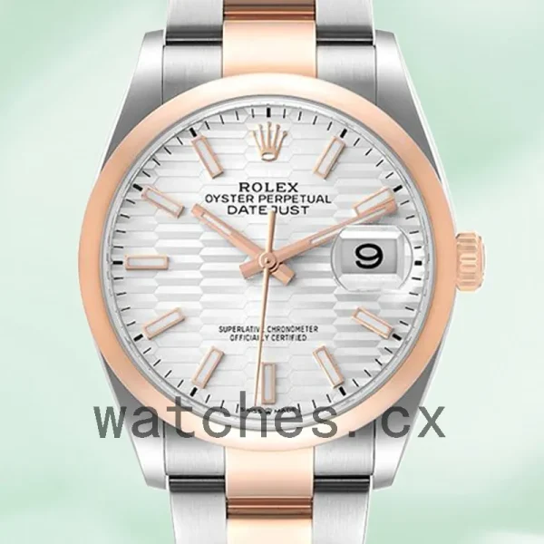 Rolex Datejust 36mm Men's m126201-0034 Silver Fluted Dial Automatic