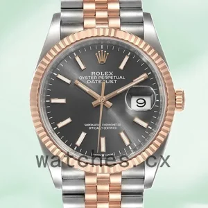 Rolex Datejust 36mm Men's m126231-0013 Grey Dial