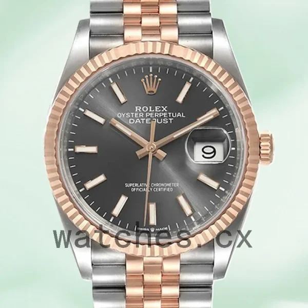 Rolex Datejust 36mm Men's m126231-0013 Grey Dial