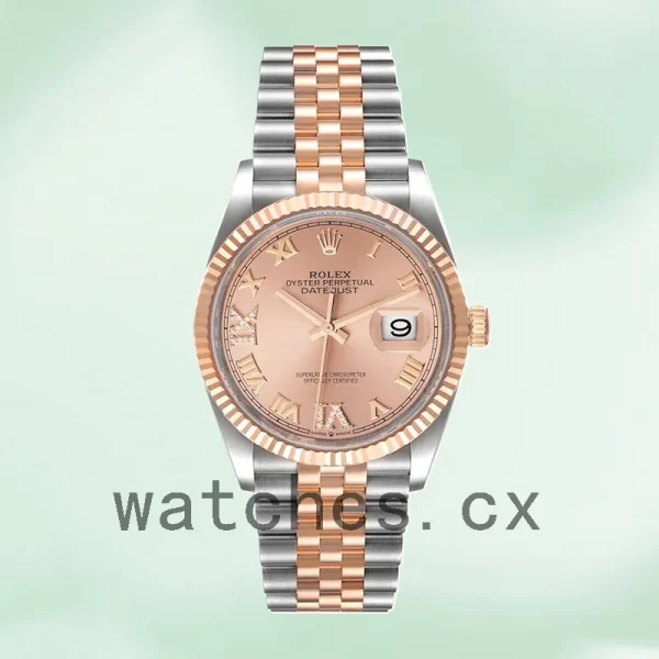 Rolex Datejust m126231-0027 36mm Men's Pink Dial Jubilee Bracelet - Image 2