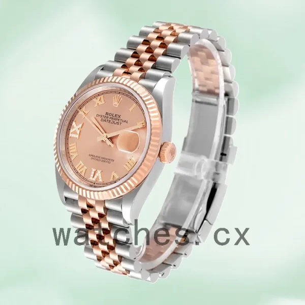 Rolex Datejust m126231-0027 36mm Men's Pink Dial Jubilee Bracelet - Image 3