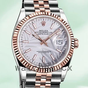 Rolex Datejust M126231-0031 41mm Men's Automatic Silver Palm Motif Dial
