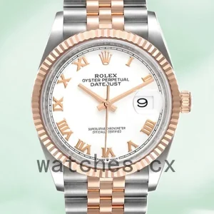 Rolex Datejust Men's 36mm m126231-0015 Automatic White Dial