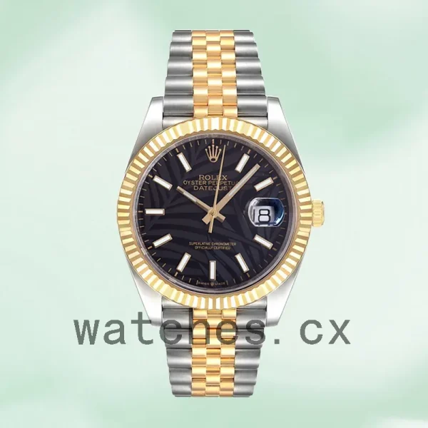 Rolex Datejust 41mm 126233 Men's Black Palm Motif Dial - Image 2