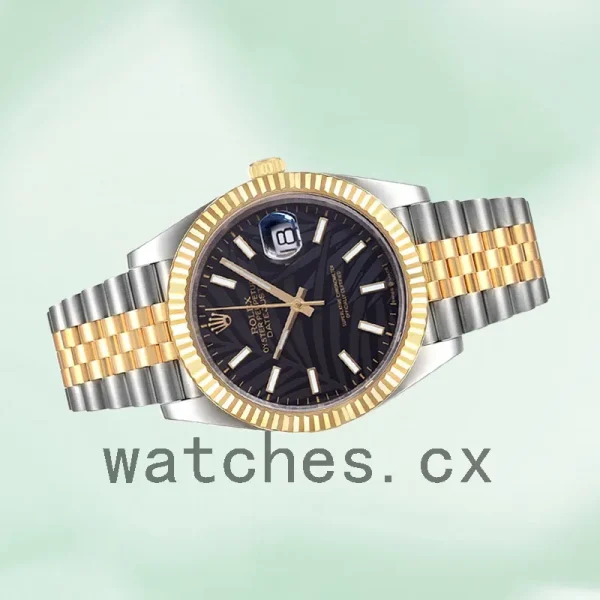 Rolex Datejust 41mm 126233 Men's Black Palm Motif Dial - Image 3