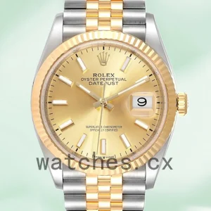 Rolex Datejust Men's 126233CSJ 36mm Bracelet Champagne Dial