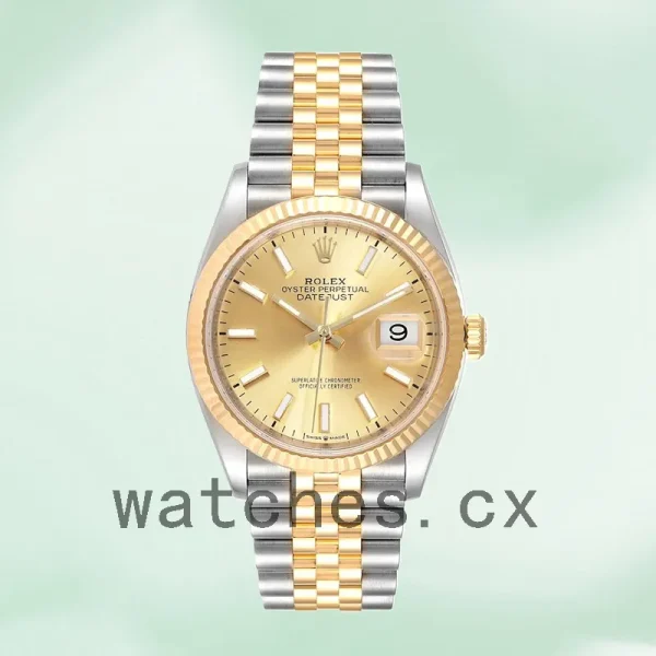 Rolex Datejust Men's 126233CSJ 36mm Bracelet Champagne Dial - Image 2