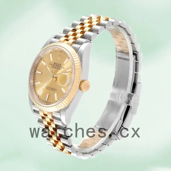 Rolex Datejust Men's 126233CSJ 36mm Bracelet Champagne Dial - Image 3