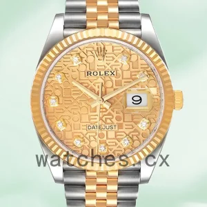 Rolex Datejust 36mm m126233-0033 Men's Silver-tone