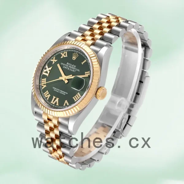 Rolex Datejust Men's m126233-0025 36mm Green Dial - Image 3