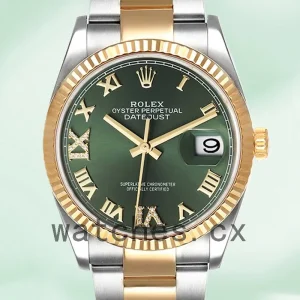 Rolex Datejust m126233-0026 Men's 36mm Silver-tone