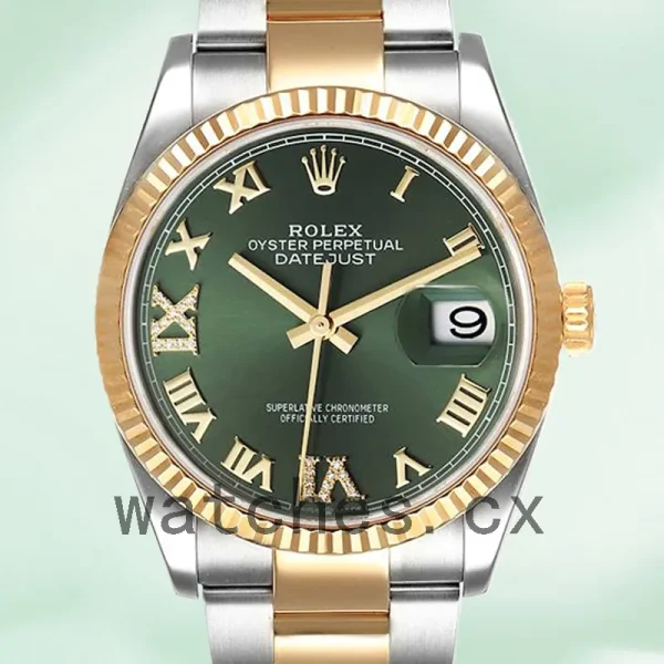 Rolex Datejust m126233-0026 Men's 36mm Silver-tone