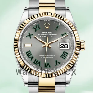 Rolex Datejust m126233-0036 Men's 36mm Silver-tone Jubilee Bracelet