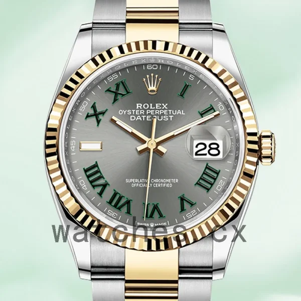 Rolex Datejust m126233-0036 Men's 36mm Silver-tone Jubilee Bracelet