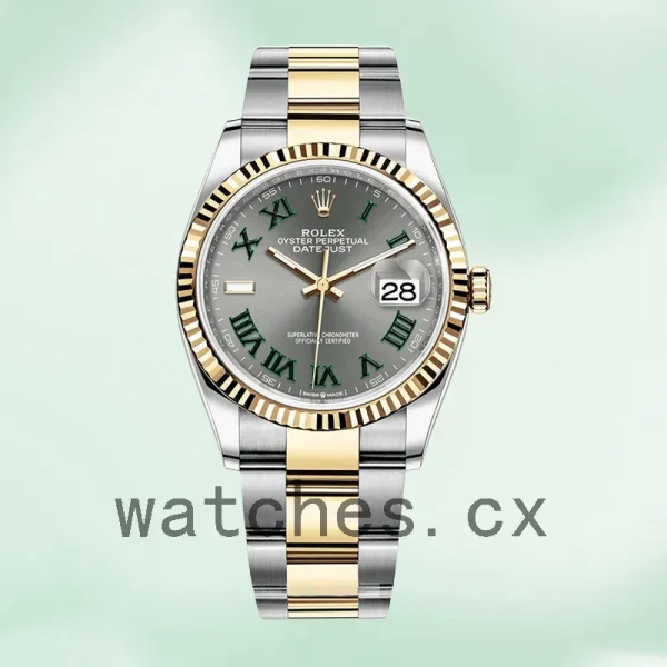 Rolex Datejust m126233-0036 Men's 36mm Silver-tone Jubilee Bracelet - Image 2