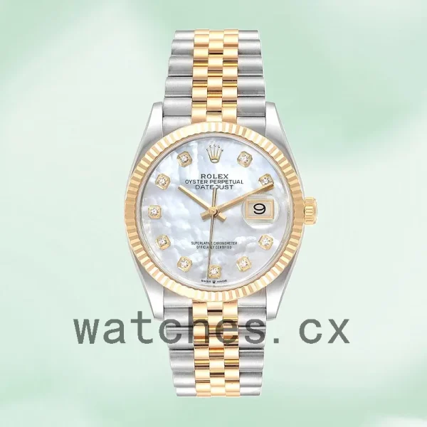 Rolex Datejust 36mm m126233-0023 Men's Jubilee Bracelet Mother of Pearl Dial - Image 2
