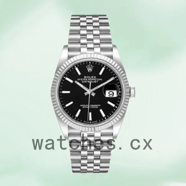 Rolex Datejust Men's 36mm 126234BKSJ Jubilee Bracelet - Image 2