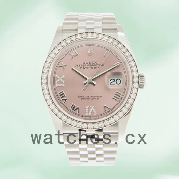 Rolex Datejust Ladies 36mm m126284rbr-0023 Pink Dial Silver-tone - Image 2