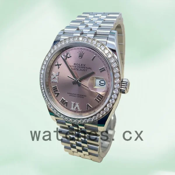 Rolex Datejust Ladies 36mm m126284rbr-0023 Pink Dial Silver-tone - Image 3