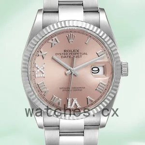 Rolex Datejust 36mm m126234-0032 Ladies Pink Dial Automatic