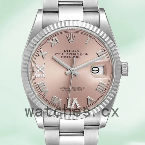 Rolex Datejust 36mm m126234-0032 Ladies Pink Dial Automatic