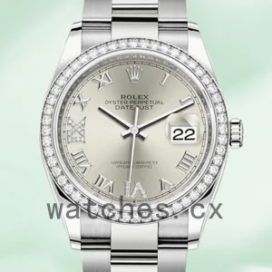 Rolex Datejust 36mm Ladies m126234-0030 Silver Dial