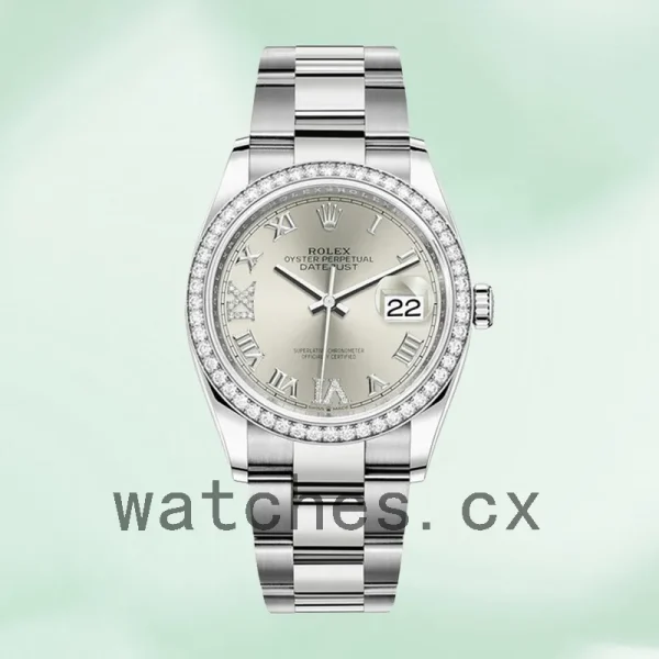 Rolex Datejust 36mm Ladies m126234-0030 Silver Dial - Image 2