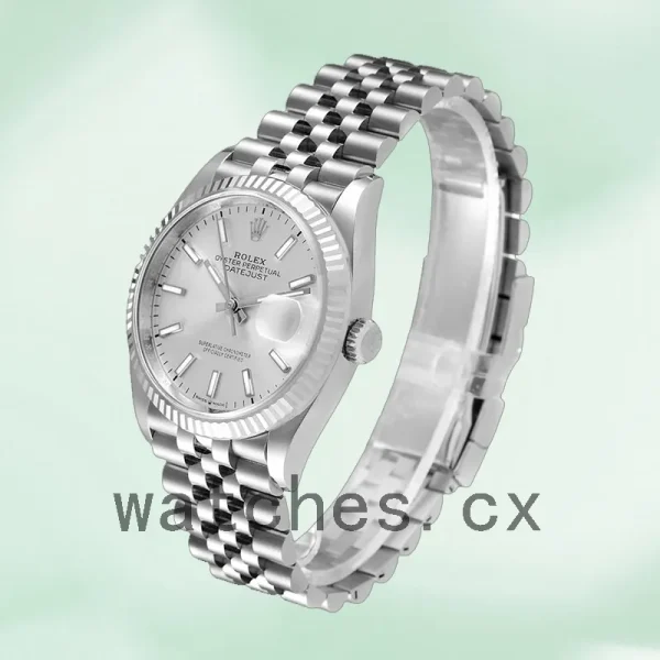 Rolex Datejust Men's 36mm 126234SSJ Jubilee Bracelet Silver Dial - Image 3