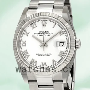 Rolex Datejust 126234WRO Men's 36mm Silver-tone
