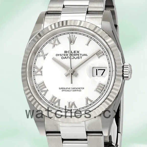 Rolex Datejust 126234WRO Men's 36mm Silver-tone