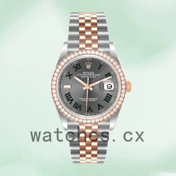 Rolex Datejust 36mm Men's m126281rbr-0017 Automatic Grey Dial - Image 2