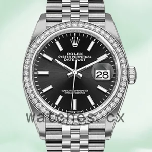 Rolex Datejust m126284rbr-0007 Ladies 36mm Silver-tone