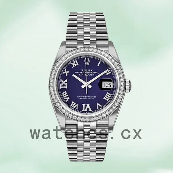 Rolex Datejust Ladies m126284rbr-0013 36mm Blue Dial - Image 2