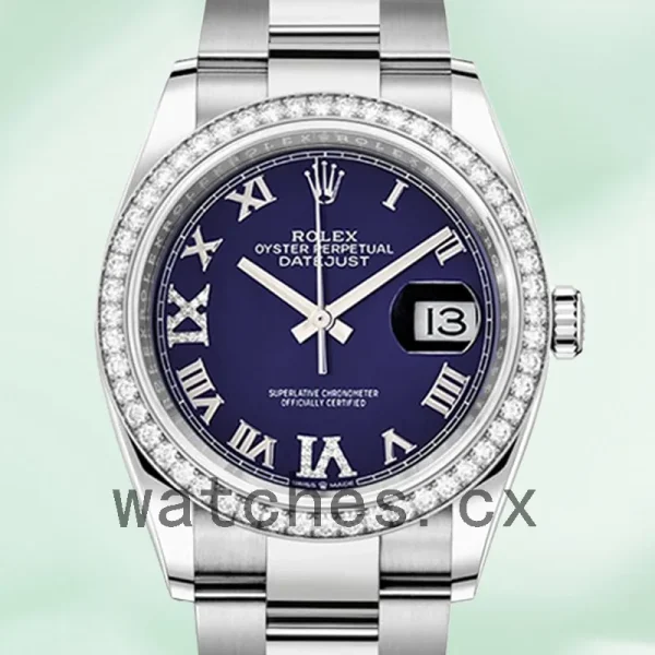 Rolex Datejust Ladies 36mm m126284rbr-0014 Silver-tone Automatic