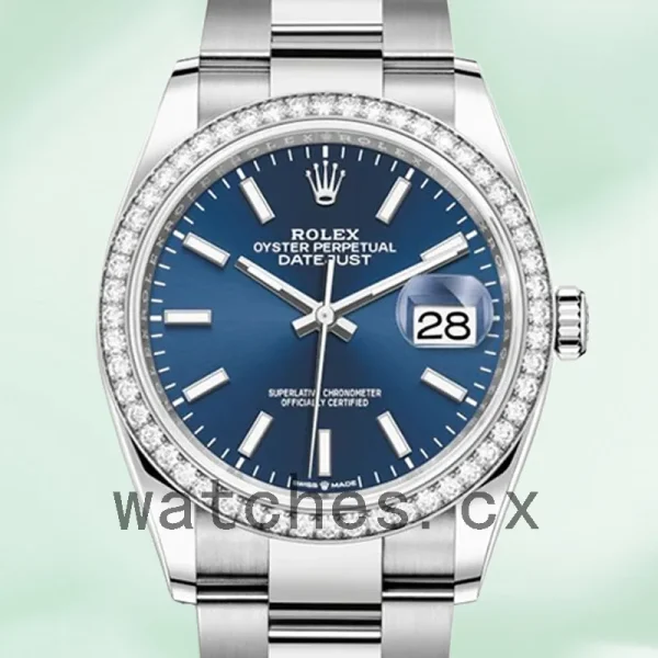 Rolex Datejust Ladies 36mm m126284rbr-0010 Silver-tone