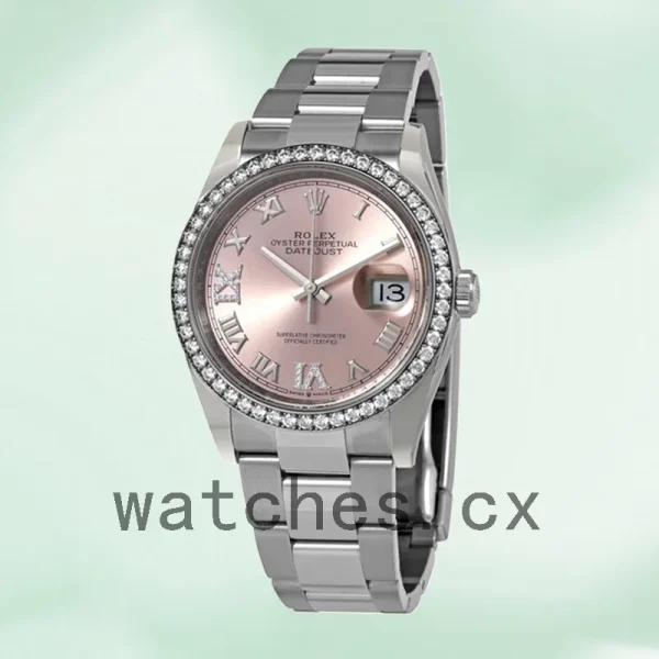 Rolex Datejust Ladies m126284rbr-0024 36mm Pink Dial Oyster Bracelet - Image 2
