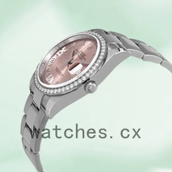 Rolex Datejust Ladies m126284rbr-0024 36mm Pink Dial Oyster Bracelet - Image 3