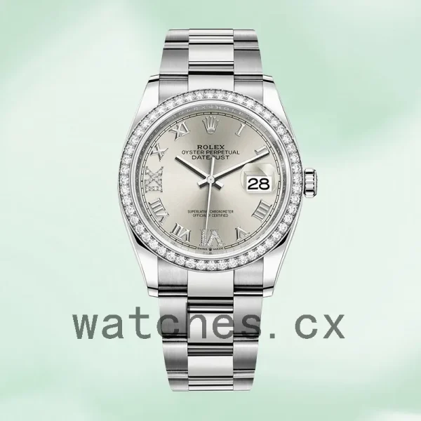Rolex Datejust 36mm m126284rbr-0022 Ladies Automatic Silver Dial - Image 2